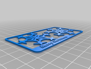 my customized snowflake kit card customizer version 3d print model - Mito3D