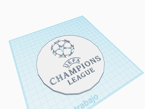 logotipo da uefa champions league 3d print model - Mito3D