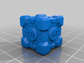 companion cube d6 vegasstyle 3d print model - Mito3D