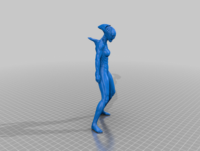 ragazza aliena 3d print model - Mito3D