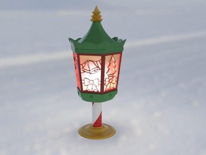 christmas lantern decoration street light 3d print model - Mito3D