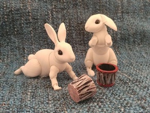 rabbit bjd renewal animal figure 3d print model - Mito3D