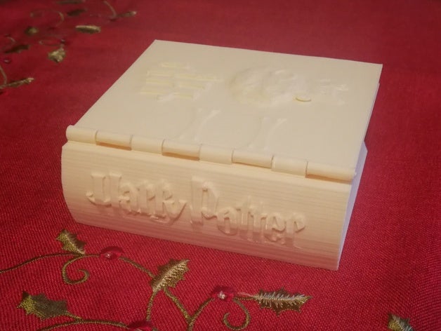 libro de harry potter cuadro 3D print model - Mito3D