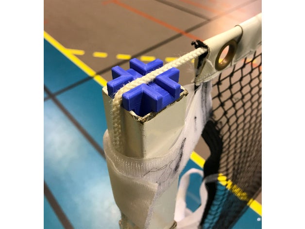 badminton astuce pôles - guide de corde le l' pôle la 3D print model - Mito3D