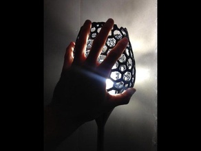 evil alien egg voronoi floor lamp 3d print model - Mito3D