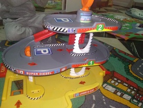 columna garage infantil hotwheels parking replacement toy toys 3d print model - Mito3D