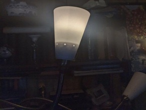 simple lampshade lamp led light 3d print model - Mito3D