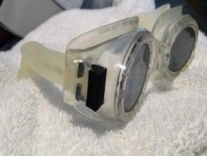 speedo swimming goggles adjustment clip replacement part 3d print model - Mito3D