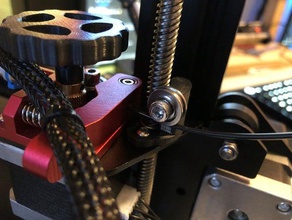 ender 3 pro filamento guia w estoque extrusora de rolamento 3d print model - Mito3D