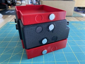 ender 3 pro magnetic double drawer 3d print model - Mito3D