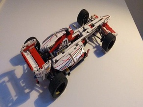 lego f1 wall mount 3d print model - Mito3D