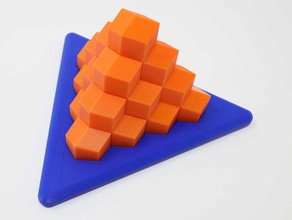desconcertante de la pirámide rd versión 3d print model - Mito3D