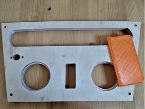 notched trowel 3mm woodglue small veneer woodworking wood glue 3d print model - Mito3D