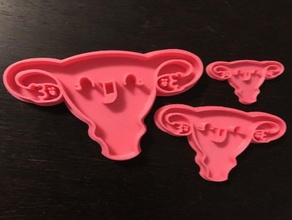 rahim kurabiye kalıbı cookiecutter çerez kesici tıbbi tıp 3d print model - Mito3D