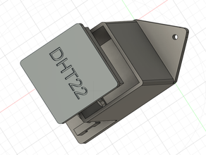 caso wlan sensor de temperatura wemos d1 mini dht22 uno lcd dh22 esp8266 12-e a mini-caso 3d print model - Mito3D