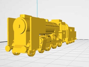 424 124 en train à vapeur 3d print model - Mito3D