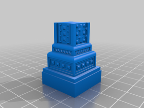 openforge 1x1 stone pillar tile dungeons dragons miniature scenery 3d print model - Mito3D