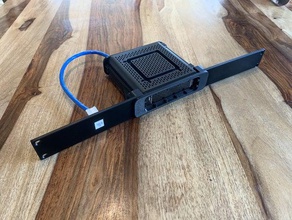 arris surfboard modem 1u rack mount adapter mounting bracket networking 3d print model - Mito3D