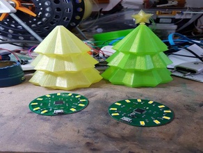 christmas tree atmega arduino 3dprinting atmega16 atmega168 atmega328 atmega48 atmega8 chritmas chritsmas led tabletop 3d print model - Mito3D