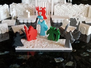 fane ossa dungeon dungeons dragons flatminis meeple meeples meepleverse scheletri terreno non-morti 3d print model - Mito3D