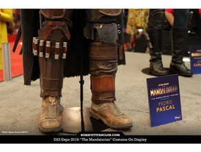 mandalorianas perna esquerda da armadura tenho falado mando star wars caminho 3d print model - Mito3D