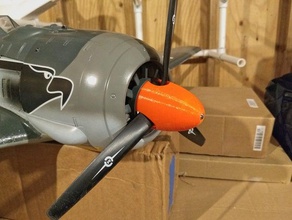 fw-190 spinner hobbyking fw190 aereo rc 3d print model - Mito3D