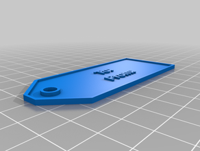 gift tag customized 3d print model - Mito3D