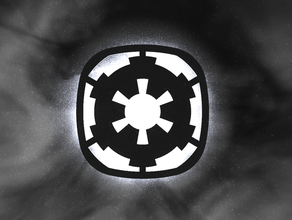 emblema l'empire monter sur heatzy pilote imperiale logo monte 2d art opere d'arte Disegno impero galattico mandaloriane starwars di star wars 3d print model - Mito3D