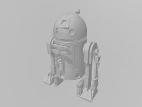 asstromec droid rtwodtwo İmparatorluğu minyatür isyan robot scifi 3d print model - Mito3D