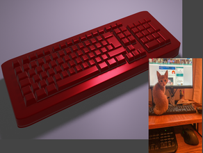 yem klavye klavye-kapak kedi-koltuk dmcg kapak 3d print model - Mito3D