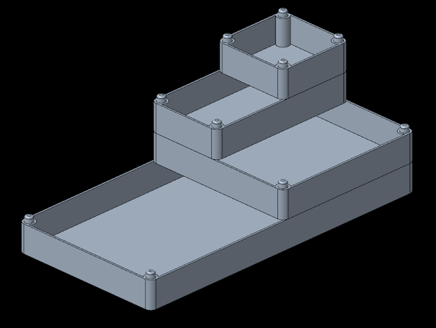 stackable box storage 3D print model - Mito3D