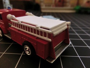 matchbox no 29 pumper truck hose ladder pipes assembly diecast car cars model lesney mod 3d print model - Mito3D