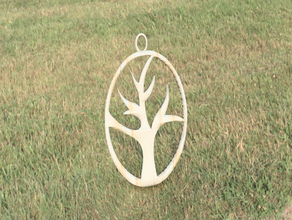 ölü ağaç küpe deadtree idealab doğa kolye 3d print model - Mito3D