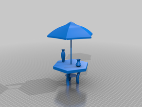 garden table 3d print model - Mito3D