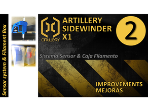 Artillerie sidewinder x1-filament-box von ikea 365+ Artillerie-x1 evnovo 3d print model - Mito3D