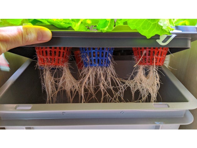 rako idroponica pentola + coperchio la coltura 3D print model - Mito3D