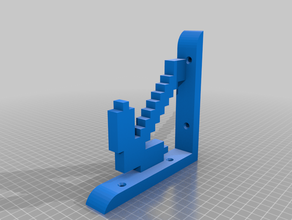 minecraft pickaxe shelf bracket 3d print model - Mito3D