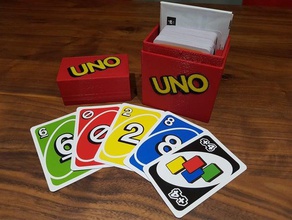 uno box - multi color space cards instructions card game 3d print model - Mito3D