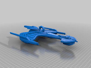 neghvar crucero de batalla llavero 3d print model - Mito3D