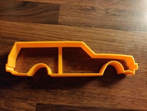 volvo 240 station immobiliare wagon cookie cutter pepperkake forma 3d print model - Mito3D