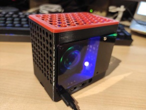raspberry pi 4 ice tower case cooling enclosure 3d print model - Mito3D