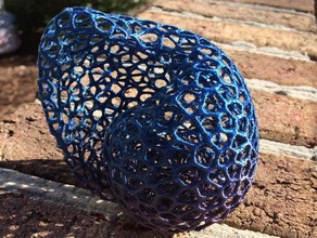 de voronoi shell matemáticas art seashell 3d print model - Mito3D