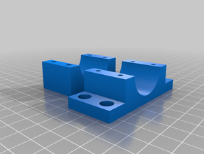 60 mm pipe clamp 3d print model - Mito3D
