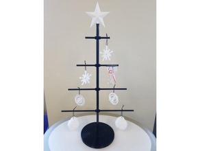 carbon fiber christmas tree 3d print model - Mito3D
