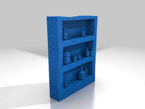 tavern cabinet dnd scale grid miniature rpg terrain wargaming warhammer 3d print model - Mito3D