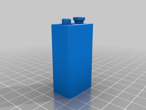 9 volt battery 3d print model - Mito3D