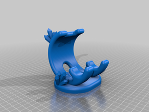 phone base cristal bracket support 3d print model - Mito3D