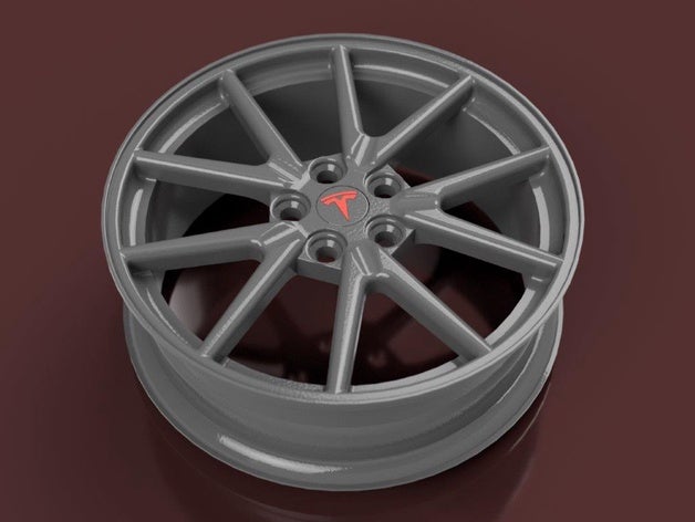 tesla model 3 aero aro a rim 3D print model - Mito3D