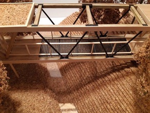 ponte 28mm 40k modello architettonico architettura necromunda 3d print model - Mito3D