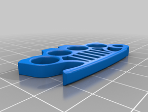 Schlagring-Schlüsselanhänger 3d print model - Mito3D